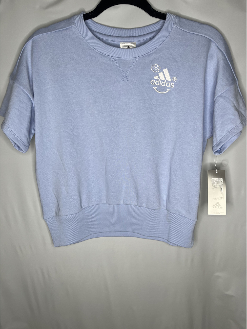 NWT Adidas Girl's Light Blue Shirt Size M(10-12)
